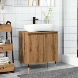 Berkfield Bathroom Cabinet Artisan Oak 58X33X60 Cm Engineered Wood - thumbnail 3