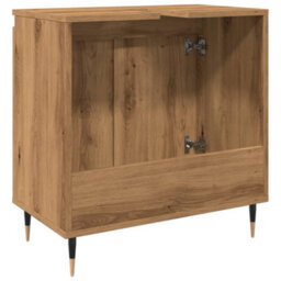 Berkfield Bathroom Cabinet Artisan Oak 58X33X60 Cm Engineered Wood - thumbnail 6