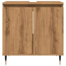 Berkfield Bathroom Cabinet Artisan Oak 58X33X60 Cm Engineered Wood - thumbnail 4