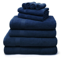 Velosso Navy Premium 100% Egyptian Cotton Towels 550 Gsm Hand Towel