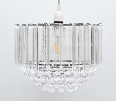 Pagazzi Lighting Pagazzi Demi Clear And Chrome Easy-Fit Pendant - image 1