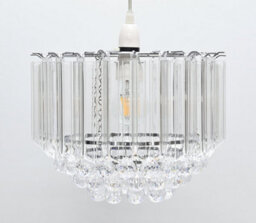 Pagazzi Lighting Pagazzi Demi Clear And Chrome Easy-Fit Pendant - thumbnail 2
