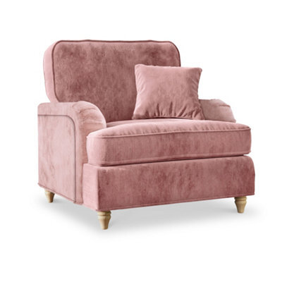 Arthur Plum Armchair For Living Room - Fully Assembled By Roseland Furniture - image 1