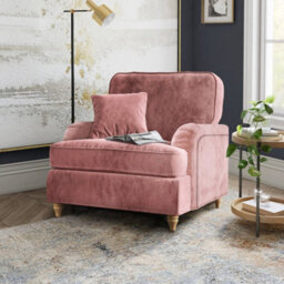 Arthur Plum Armchair For Living Room - Fully Assembled By Roseland Furniture - thumbnail 2