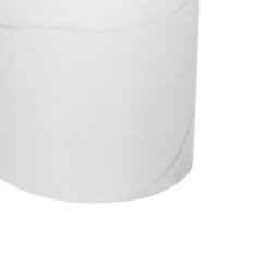 Wyld And Coco Conte Living Side Table 30Cm Round Acacia Top With White Marble-Effect Metal Base - thumbnail 5