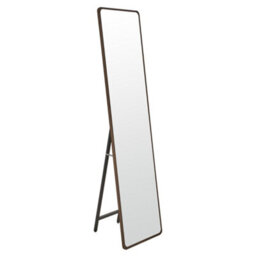 Living And Home Walnut-Colored Square Full-Length Mirror, 40Cm W X 155Cm H - thumbnail 1