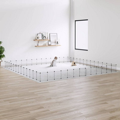 Walplus 52-Panel Pet Cage With Door Black 35X35 Cm Steel - image 1