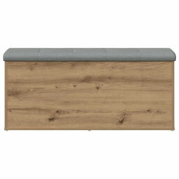 Walplus Storage Bench Artisan Oak 102X42X45 Cm Engineered Wood - thumbnail 3