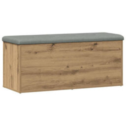 Walplus Storage Bench Artisan Oak 102X42X45 Cm Engineered Wood - thumbnail 5