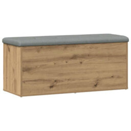 Walplus Storage Bench Artisan Oak 102X42X45 Cm Engineered Wood - thumbnail 2