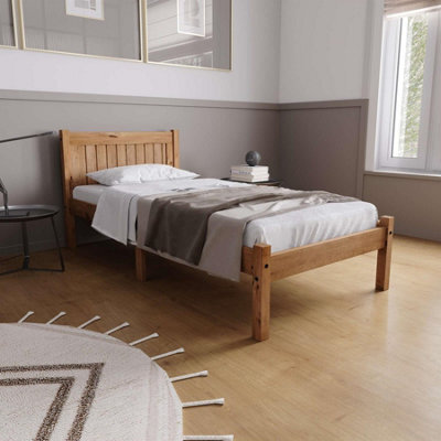 Birlea Pine Wood Single Bed And Mattress Bundle Rio Air Sleepsoul 90Cm 3Ft - image 1