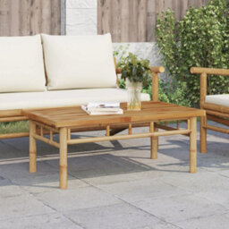 Berkfield Coffee Table 90X50X35 Cm Bamboo - thumbnail 1