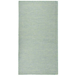 Berkfield Durable Outdoor Flatweave Rug 140X200 Cm Turquoise - thumbnail 2
