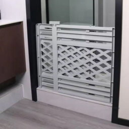 Grey Expandable Pet Door Gate 65-106Cm, Pressure Mounted No Tools - thumbnail 5