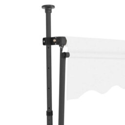 Berkfield Manual Retractable Awning With Led 250 Cm Cream - thumbnail 4