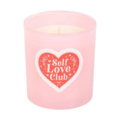 Something Different Self Love Club Coconut Scented Candle Red/pastel Pink (One Size) - image 1