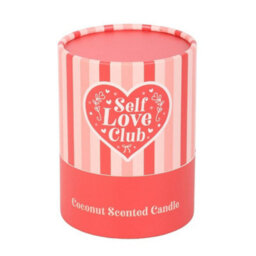 Something Different Self Love Club Coconut Scented Candle Red/pastel Pink (One Size) - thumbnail 2