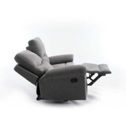 More4Homes Fosse 2 Seater Manual Recliner Fabric Modern Living Sofa Dark Grey - thumbnail 6