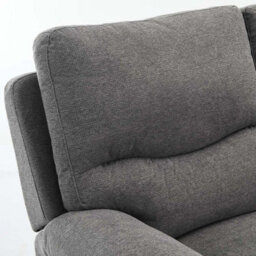 More4Homes Fosse 2 Seater Manual Recliner Fabric Modern Living Sofa Dark Grey - thumbnail 7