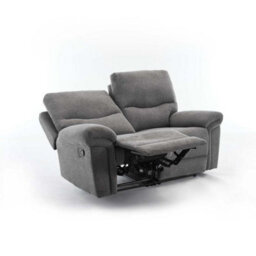 More4Homes Fosse 2 Seater Manual Recliner Fabric Modern Living Sofa Dark Grey - thumbnail 5