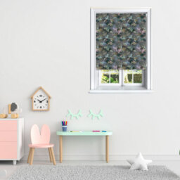 Lister Cartwright Jungle Design Blackout Roller Blinds Easy Fit Child Safety Included (Pewter, 180 X140 Cm) - thumbnail 2