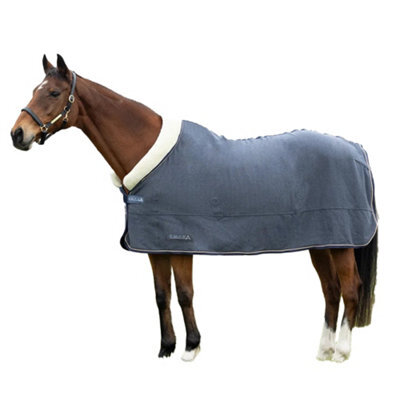 "Hy Stormx Empra Standard-Neck Cushioned Horse Fleece Rug Opal Grey (5 3"")" - image 1