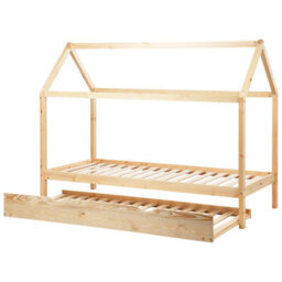 Beliani Kids Trundle Bed Pine Wood Crillon 90 X 200 Cm (Eu Single) Light Brown - thumbnail 8