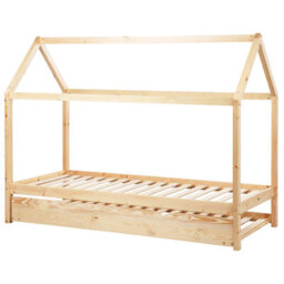 Beliani Kids Trundle Bed Pine Wood Crillon 90 X 200 Cm (Eu Single) Light Brown - thumbnail 7