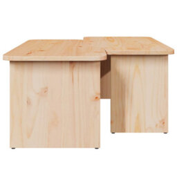 Berkfield Coffee Table 2 Pcs Natural 100 X 69 X 35.5 Cm Solid Pine Wood - thumbnail 9