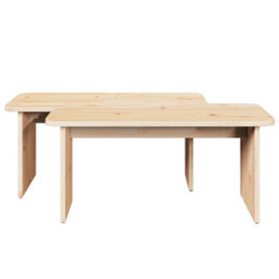 Berkfield Coffee Table 2 Pcs Natural 100 X 69 X 35.5 Cm Solid Pine Wood - thumbnail 8