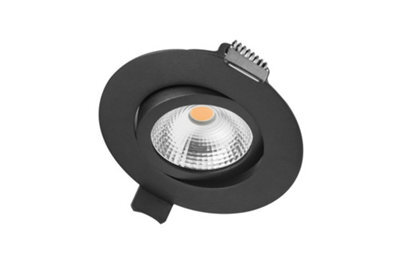 Luminosa Lighting Luminosa Ultra Slim Tiltable Downlight 65mm Cutout 6.5W 670Lm 103Lm/w 4000K 36 Beam Dimmable Black