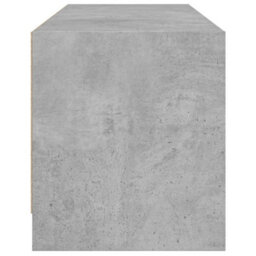 Berkfield Tv Cabinet With Glass Doors Concrete Grey 102X37X42 Cm - thumbnail 7