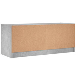 Berkfield Tv Cabinet With Glass Doors Concrete Grey 102X37X42 Cm - thumbnail 8