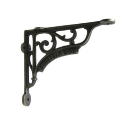 "Pair Of Antique Cast Iron J Duckett Shelf Brackets - 180mm X 195mm  7"" X 7.75""" - thumbnail 4