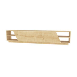 Decorotika Rhodes Tv Stand Tv Unit For Tv's Up To 106 Inch Oak - thumbnail 4