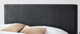 Save On Goods UK 5Ft King Size Quilted Fabric,upholstered,bed Frame,bedstead,padded,linen, Dark Grey - thumbnail 3
