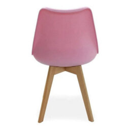Life Interiors Lorenzo Padded Dining Chair, Tulip Chair For Lounge Office Dining Room Kitchen, Single, Pink - thumbnail 5