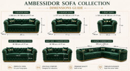 Stratus Interiors Ambassador Sofa Chesterfield Toronto Gold Trim Velvet - Frill Design - 3 Seater Sofa For Living Room - Green - thumbnail 3