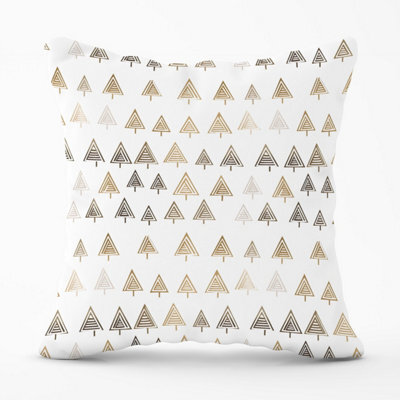 Warren Reed Designer Geometric Christmas Tree Pattern Outdoor Cushion 45Cm X 45Cm - image 1