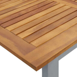 Berkfield Garden Dining Table Grey 160 X 80 X 75 Cm - thumbnail 8