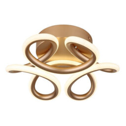 Luminosa Lighting Luminosa Melisand Integrated Led Semi Flush Ceiling Light Champagne Colored Matt Led 2700-6000K - thumbnail 1
