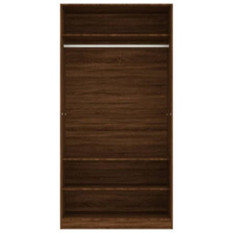 Berkfield Wardrobe Brown Oak 100X50X200 Cm Engineered Wood - thumbnail 5