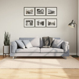Walplus Rug Huarte Short Pile Soft And Washable Beige 140X200 Cm - thumbnail 1