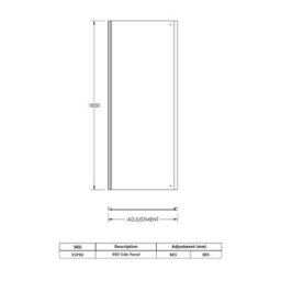 Royal Bathrooms Venice 1000 X 900mm Brushed Brass Sliding Door Shower Enclosure With Grey Stone Shower Tray & Side Panel 6mm Safety Tempered Glass - thumbnail 8