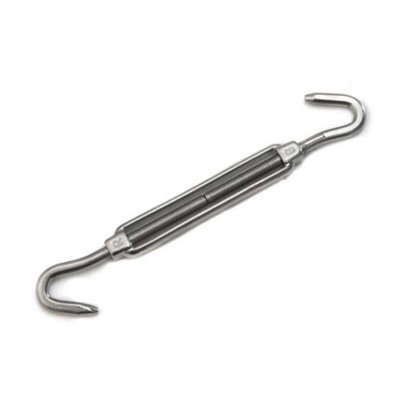 Kookaburra Silver Stainless Steel Turnbuckle With Claw Ends Shade Sail Fitting Garden Patio Fixing Accessory - image 1