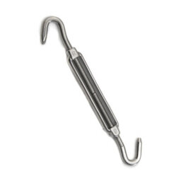 Kookaburra Silver Stainless Steel Turnbuckle With Claw Ends Shade Sail Fitting Garden Patio Fixing Accessory - thumbnail 2