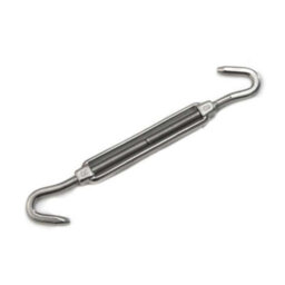 Kookaburra Silver Stainless Steel Turnbuckle With Claw Ends Shade Sail Fitting Garden Patio Fixing Accessory