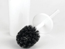 Blue Canyon White Plastic Toilet Brush And Holder Durable Washable Cleaning Brush - thumbnail 4