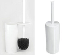 Blue Canyon White Plastic Toilet Brush And Holder Durable Washable Cleaning Brush - thumbnail 3