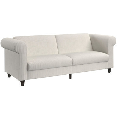 Dorel Felix 3 Seaters Sofabed In Corduroy Cream - image 1